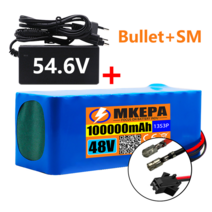 컨버터 변환기 호환 부품 모터 13S3P 48V 100000mAh 100Ah 리튬 이온 배터리 팩 1000W BMS 54.6V E-자전거, 06 Bullet-SM, 한개옵션1