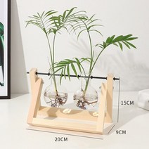 달 항아리 레고 꽃병 도자기 글래스 꽃다발 화병 수경 식물 투명 나무 프레임 유리 탁상, 전자를 입력