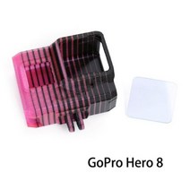 1pcs IFlight 3D 프린팅 TPU 조절식 카메라 스탠드 및 렌즈 덮개 호환 GoPro Hero 5/6/7/8/9 FPV 드론, 1 건, Gopro 8 핑크