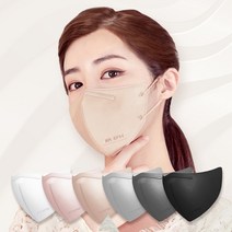 케이에이 KA KF94 새부리형 퓨어 라이트핏 여름 쿨 마스크 50매, 그레이, 소형