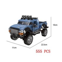 비행기프라모델 비행기모형 트럭 픽업 밴 세트 모델 빌딩 블록 SUV 무거운화물 수송 군사 경찰 소방차 swat 차량 크리에이티브 브릭 키트, 032 no box
