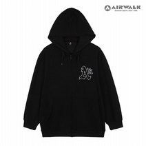 에어워크 주니어 아플리케 로고 베이직 후드 집업