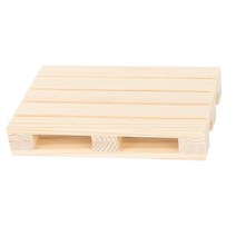 나무 파레트 미니 팔레트 음료 컵 받침 절연 매트 커피 나무 냄비 가정용 2 개, 01 Beige