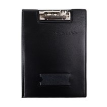 플러스샵 레포트 화일 16절 덮개형 블랙 PVC 고주파