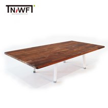 NAWF 나우퍼니쳐 예테보리 천연원목 다이닝테이블 교자상 원목밥상, 멀바우 사이즈(800x600x300)/교자상 다리색상(화이트)