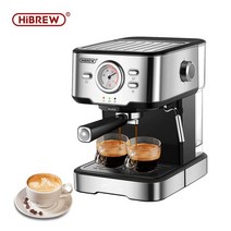 자동 템핑기 프레스 커피 탬핑기 오토 HiBREW-커피 머신 Cafetera 20 바 에스프레소 inox 반자동 카푸치노, 01 H5_01 EU