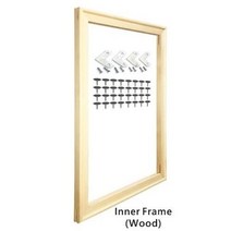 디지털액자 스마트액자 전자액자 8색 대형 DIY 골드 메이트 그림 프레임 40x60 60x80 벽 사진 캔버스 인, 09 Wood Inner Frame_12 55x85cm