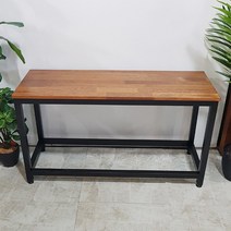 푸른숲가구 아일랜드 벤치 멀바우 원목 높은 식탁 의자 빠벤치의자 긴의자, 1200x350/빠벤치높이650mm