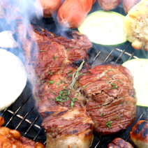 캠핑 음식 캠핑고기세트 2-3인 바베큐 고기 세트 염통 꼬치 돼지 목살 삼겹살 등갈비 돈마호크 블랙타이거새우 닭불갈비, 01.돼지 목살 세트 (2~3인추천)