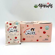 [식탐대첩] 별을담는어린농부 아침이슬 사과즙 100mlX60포, 60개, 100ml