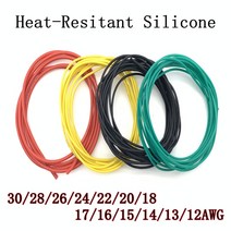 8게이지배선 1m 내열 케이블 30AWG 28 26 24 22 20 18 16 14 12 10 8 울트라 소프트 실리콘 와이어 고온, 03 green_01 1M_04 24 AWG