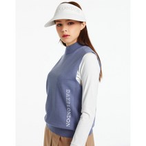 골프 여성 프리미엄 블루 니트 베스트 DNSW3C605B5