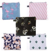 귀여운 소녀 메이크업 립스틱 미니 위생 냅킨 가방 여성 작은 화장품 키트 여행 이어폰 동전 파우치, 28 1pcs colour random