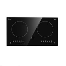 Midea-가정용 고출력 듀얼 스토브 인덕션 쿠커 3300W 스마트 타이밍 전기 호브 요리, [01] Black, [02] 미국