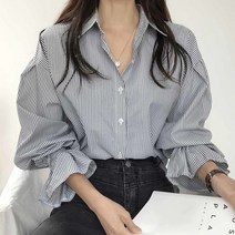 블링앤수 여성 기본핏 일반카라 셔츠 KZZ107