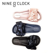 오너클랜 나인어클락 왕리본슬리퍼 네이비