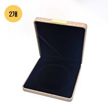 바미샵 벌꿀 특대 비드 목걸이 선물 케이스, 브라운, 2개