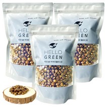 헬로우그린 국산 볶은 옥수수 500g 매일 볶아서 더욱 구수하고 담백한 볶음 옥수수차, 볶은옥수수차500gx3팩