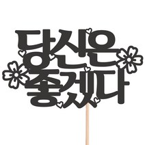 비비드레인 메세지픽 케이크토퍼, 23-축하해, 1개