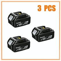 마끼다 충전기 Makita오리지널 18VRC 배터리 18V Bl1830 Bl1430 BL1860 BL1890 공구 전원 USB Prot 18VRF Makita 3A 6A, 6.0AH-3PCS, 6.0AH-3PCS