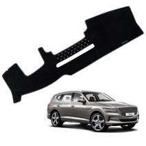 훠링 제네시스 GV80 전용 들뜸방지 실리콘논슬립 벨벳 대쉬보드커버, 제네시스GV80 20년~/HUD유/센터무, 원단:와인/엣지:화이트도트