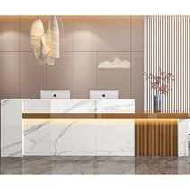 카운터 계산대 다이 우드 테이블 포스대 원목 프런트, 회색+순백색-왼쪽 위 140x60x100