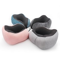 말랑말랑 컴피C 꿀잠 메모리폼 목베개 기내용 여행용 휴대용 목배게 의자목쿠션