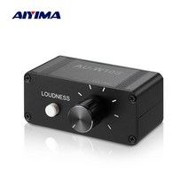 aiyima 오디오 앰프 스테레오 볼륨 컨트롤러 rca 잭이있는 오디오 볼륨 조절기 용 음악 제어 보드 3.5mm 출력 1pc