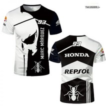 오토바이 팀복 박시 티셔츠 레이싱 힙합 루즈핏 여름 KTM 산악 자전거 오프로드 경주 정장 3D 인쇄 반팔 유행 남자 라운드 넥