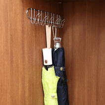 5구 다용도걸이 5구우산걸이 신발장우산걸이 부착용우산걸이 / 다용도 5구 걸이 / 신발장 다용도 걸이 / 현관 우산걸이, 1개, 크롬