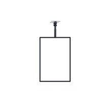 led 메뉴판 피자 가격표 라이트 패널 전광판 보드, 40x60, 검은색프레임세로화면(망원식붐보내기)