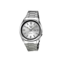 세이코 5 오토매틱 실버 다이얼 스테인리스 스틸 남자 시계 SNXS73세이코 스포츠