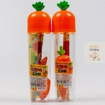 원통케이스_당근_[쥬크박스]_문구세트 65DA