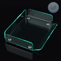 SOCEAN 아크릴 트레이 오픈 박스 상품 전시대 PVC 사각통 믹스 커피 정리함 촬영 소품 받침대 투명 케이스 플라스틱 빈 박스 납작한 정리함 디스플레이 PP 상자 정사각 전시대 OPEN BOX