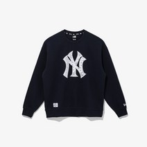 [AK PLAZA] [뉴에라][공용]MLB 빅 페이즐리 뉴욕 양키스 맨투맨 울트라 네이비 (13546482)