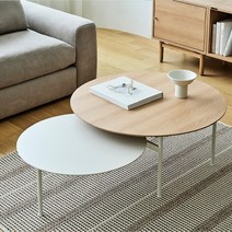 한샘 클린트 레코드 소파테이블 (2종 택1), 오크(A)
