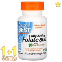 닥터스베스트 활성 엽산 800 800mcg 60정 2통, 1개, 기본