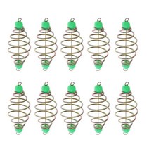 10pcs 잉어 스프링 인라인 낚시 피더 거친 낚시, 4.5x1.5cm, 금속 플라스틱, 그림으로