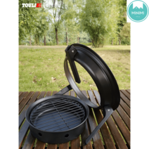 야외 원형 숯불 화로 세트 캠핑 바베큐 그릴 화로대, G