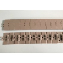 컨베이어 벨트1미터 820-K250 폭: 63.5 단일 경첩 직접 전송 플랫 탑 체인 컨베이어 음료 라인 POM, 한개옵션0