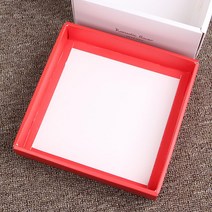 정사각 선물상자 빨간하트 포장용품 이벤트 기념일
