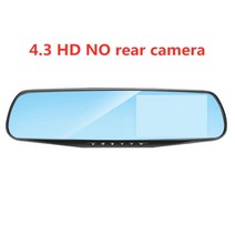 car dvr 10 인치 스트림 미디어 듀얼 렌즈 비디오 레코더 백미러 대시 캠 전면 및 후면 카메라 야간 투시경 대시 캠, 4.3hd 후면 카메라 없음, 씨엔, 16g