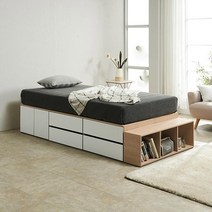 모던 슈퍼싱글 수납형 원룸 1인용 침대 초등학생 아이방 편안한 자취방 BED