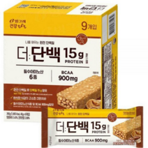 빙그레 tft 더단백 크런치바 피넛버터 9p, 360g, 5개