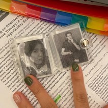 증사바인더 띠부띠부씰 미니앨범 띠부띠부씰앨범 샤이니투명 스티커북 띠부띠부씰북 878EA, 본품