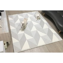 베란다 발코니 놀이매트 층간소음 아동 유아거실 안전매트 2세트, 06-베이지 (2장)