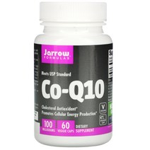 Jarrow 포뮬러 Co Q10 100mg 베지 캡슐 60정