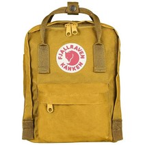 Fjallraven Kanken 미니 클래식 백팩 일상용 민트 그린, Ochre