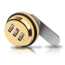 카메라 부품 스마트 캠 코드 3 자리 조합 암호 상자 우편함 캐비닛 도어 20mm, 2.Gold