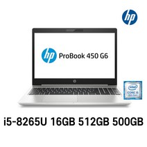 Hp Probook 450 G6 15.6인치 인텔 8세대 i5-8265U 사무용 중고노트북, WIN11 Pro, 16GB, 512GB, 코어i5 8265U, HDD 500GB